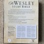 NRSV 89 Wesley Study Bible Charcoal Bonded Leather 2017 Abingdon Press