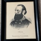 Lieut. Gent "Stonewall" Jackson Lithograph/Print Currier & Ives Civil War South