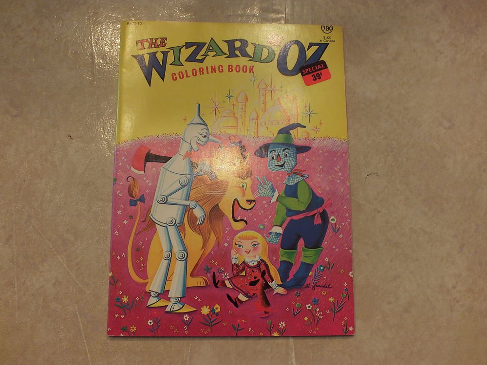 Unused Vintage Coloring Book Wizard of Oz