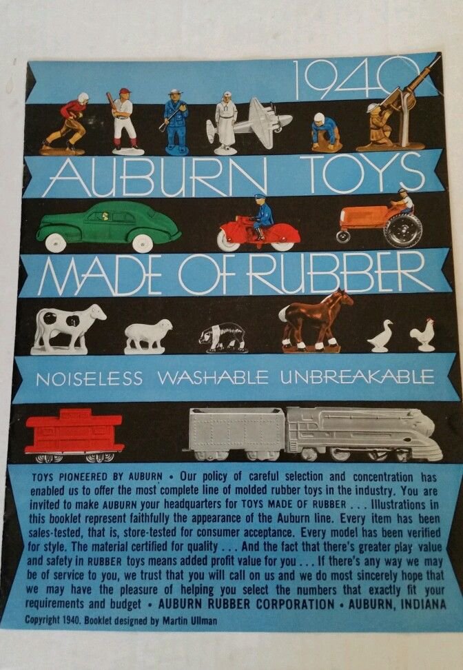 Rare 1940 Auburn Rubber Toys Catalog
