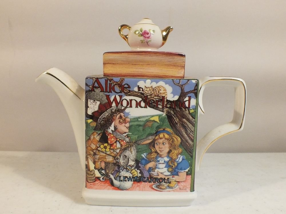 James Sadler Teapot Classic Stories Alice in Wonderland Vintage England