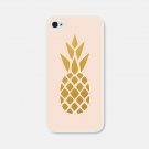 Apple iPhone 6 / 6 Plus Pineapple Fruit Pink Coral Gold Shiny Case Cover Summer