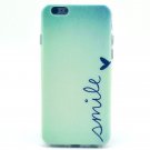 Smile Heart Love Blue Turquoise Apple iPhone 6 New Case Cover Fashion
