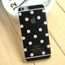 New Black Polka Dot Colors Back Case cover For Apple iphone 5/5S/6 4.7"/plus