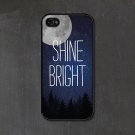 Apple iPhone 4/4S Shine Bright Moon Star Lights Blue White Nature Cover Summer