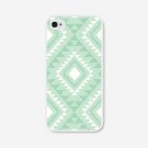 Apple iPhone 5/5S/6/6 Plus, Blue Turquoise Tribal Pattern Diamonds Case Cover