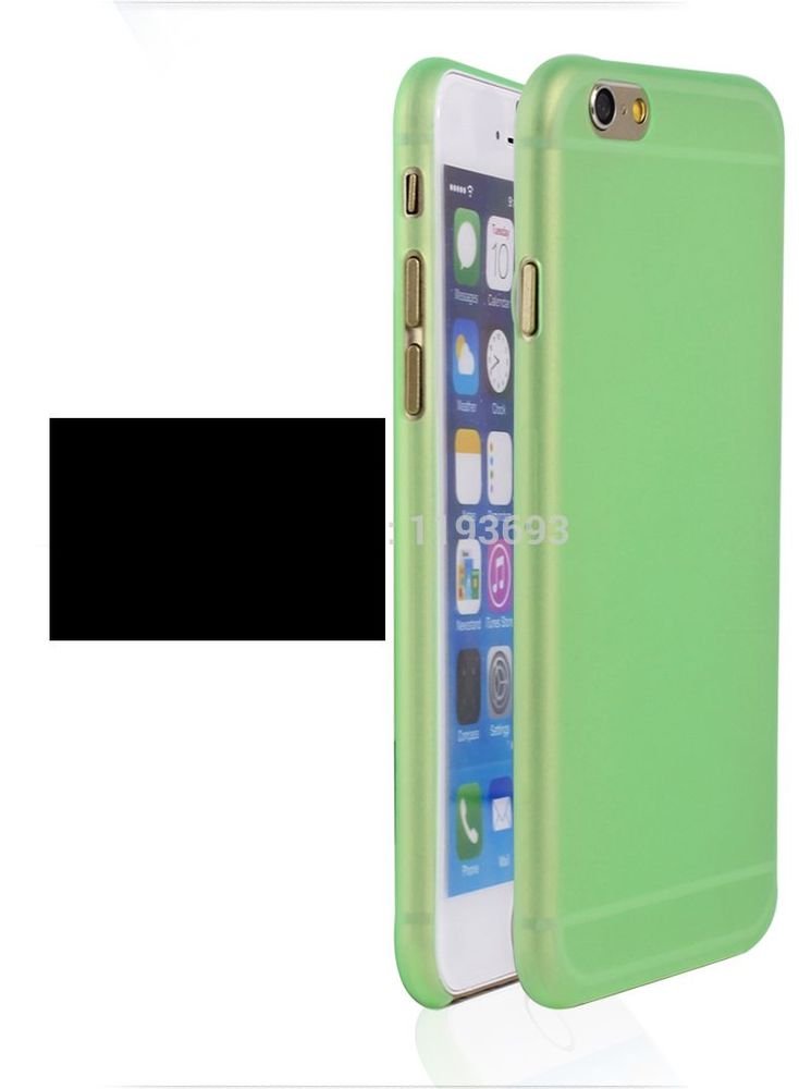 NEW Apple iPhone 6 Case Cover Translucent Clear 4.7" Lime Green USA SELLER