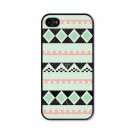 Apple iPhone 5/5S Pink Blue Yellow Striped Tribal Hippie Geometric Case Cover