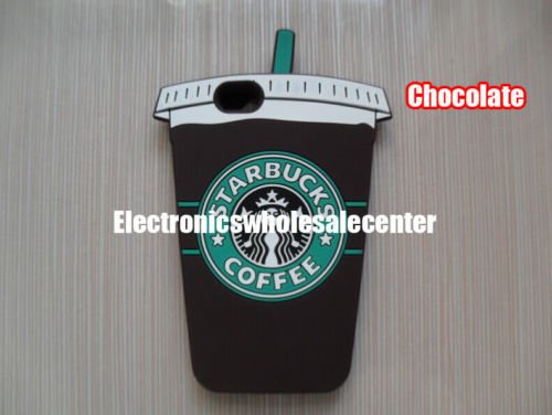 Apple iPhone 6 Mocha Brown 3D Cute Starbucks Coffee Cup Silicon Case Skin Covers