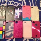 Lot Of Apple 11 iPhone 4s Cases! Pink Sparkly White Glitter, Bumper Hard Various