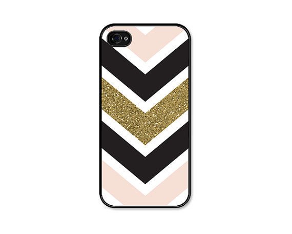 Apple iPhone 6/6 Plus BLUE GOLD PINK GLITTER GEOMETRIC Shiny Case Cover SPARKLY