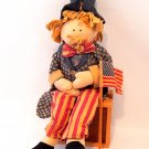 Uncle Sam Doll Patriotic USA  Americana Red White Blue Home Decor