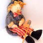 Uncle Sam Doll Patriotic USA  Americana Red White Blue Home Decor