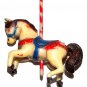 Antique Celluloid Carousel Horse Christmas Tree Ornament