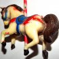 Antique Celluloid Carousel Horse Christmas Tree Ornament