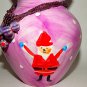 Christmas Vase Ceramic Home Decor Purple Red Santa Snowman