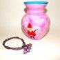 Christmas Vase Ceramic Home Decor Purple Red Santa Snowman
