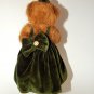 Fall Halloween BEARINGTON BEAR 10" Brown Plush Orange Pumpkin Green Dress