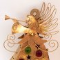 Angel Figurine Tea Light Candle Holder Modern Gold Painted Metal Christmas Decor