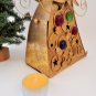 Angel Figurine Tea Light Candle Holder Modern Gold Painted Metal Christmas Decor