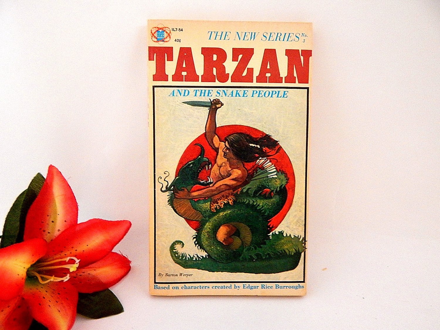 Tarzan and the Snake People Vintage 1964 Book Rare Unauthorized Gold Star Series Book 3