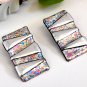 Hand Crafted Silver Geometric Earrings  Vintage 1980's Fashion Jewelry