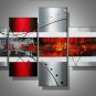 Philadelphia -Abstract-handmade painting-set of 4pcs