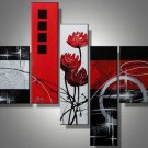 Phi Phi -Abstract , Botanical-handmade painting-set of 5pcs
