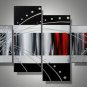 Rome -Abstract-handmade painting-set of 4pcs