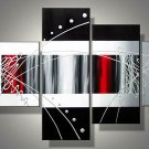 Loves -Abstract-handmade painting-set of 4pcs