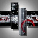 Blackjack -Abstract-handmade painting-set of 4pcs