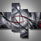 Space Storm -Abstract-handmade painting-set of 4pcs