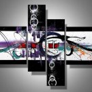 Skylight -Abstract-handmade painting-set of 4pcs