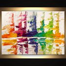 Against the wind-textured oil painting-handmade