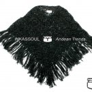 INKASSOUL alpaca PONCHO - PON001 - AU-500 (black)