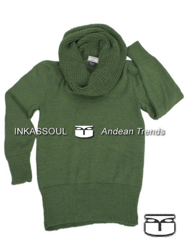 INKASSOUL alpaca SWEATER - SWE028 - AW-514 (light green)