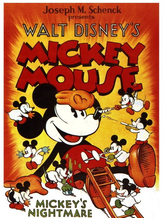 Walt Disney Mickey Mouse Cartoon 24x18 Print POSTER