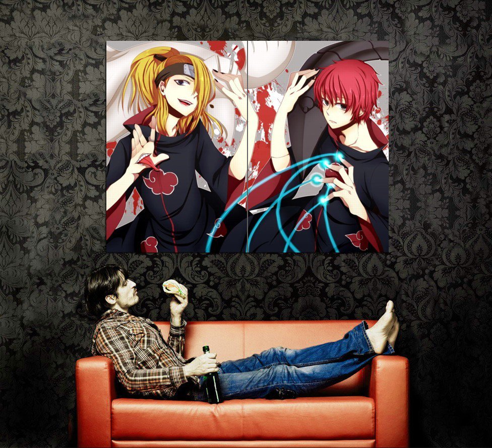  Sasori  X Deidara Manga Anime Art Huge 47x35 Print Poster 
