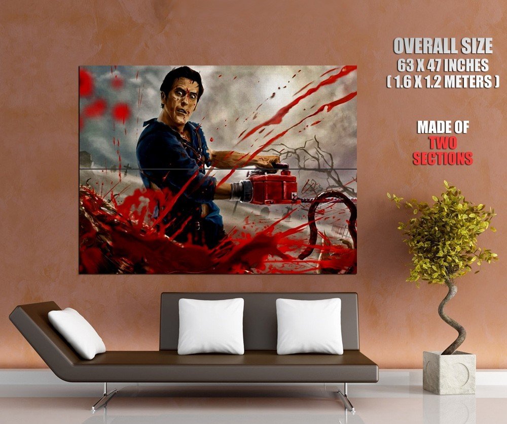 Evil Dead Chainsaw Blood Art Movie HUGE GIANT Print Poster