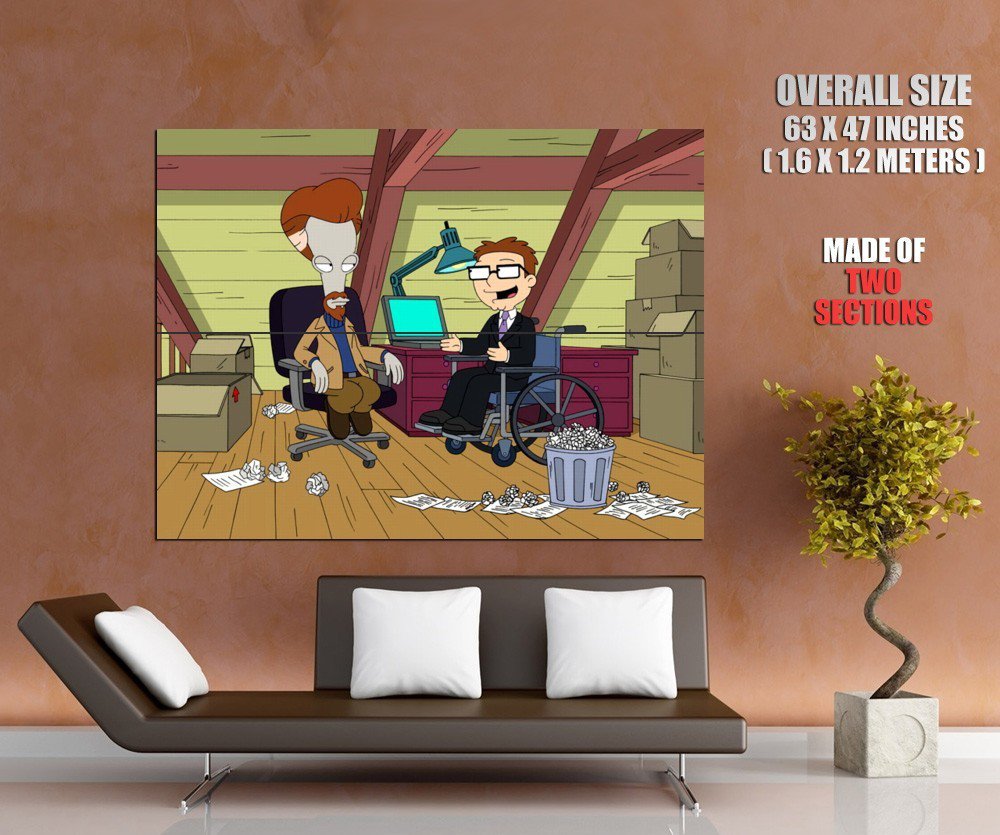 Wheels And The Legman American Dad Tv Series Huge Giant Print Poster