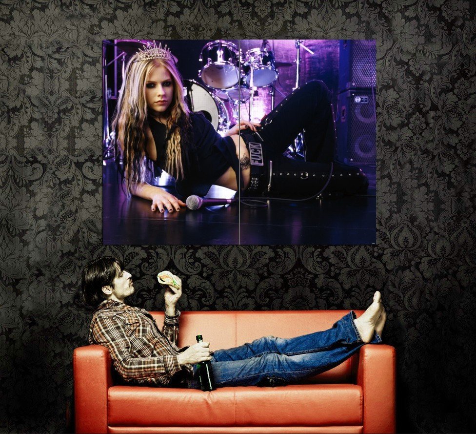 Avril Lavigne Punk Queen Music New Huge 47x35 Print Poster