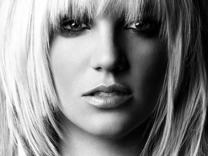 Britney Spears Hot BW Portrait Music Singer 32x24 Print POSTER