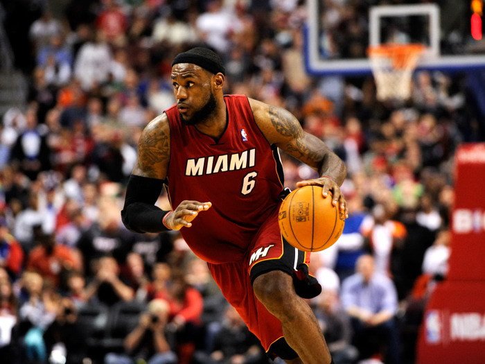 LeBron James Dribbling NBA Basketball 32x24 Print POSTER