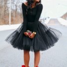 Black Full Fluffy Layered Petticoat Tulle Skirt