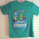 Boys Green SHAUN WHITE Surf Monster on Skateboard T-Shirt Tee Large L
