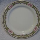 Johnson Bros England Bread Dessert Plate Pink Roses Green Leaves Gold Rim