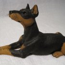 Whiskers Martha Carey Doberman Pinscher Adult Dog Stone Figurine Retired