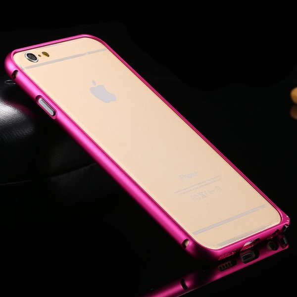 I6 Metal Frame Aluminum Case For Iphone 6 4.7Inch Slim Protective 32213754716-7-hot pink