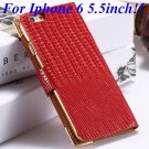 I6 Luxury Bling Diamond Case Flip Wallet Pu Leather Cover For Ipho 32232380276-8-red for plus