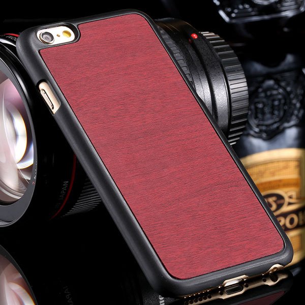 Fashion Wood Pattern Ultra Slim Cover For Iphone 6 Plus 5.5Inch Ba 32254013883-5-red
